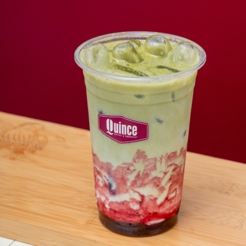 Iced matcha fruit rouge